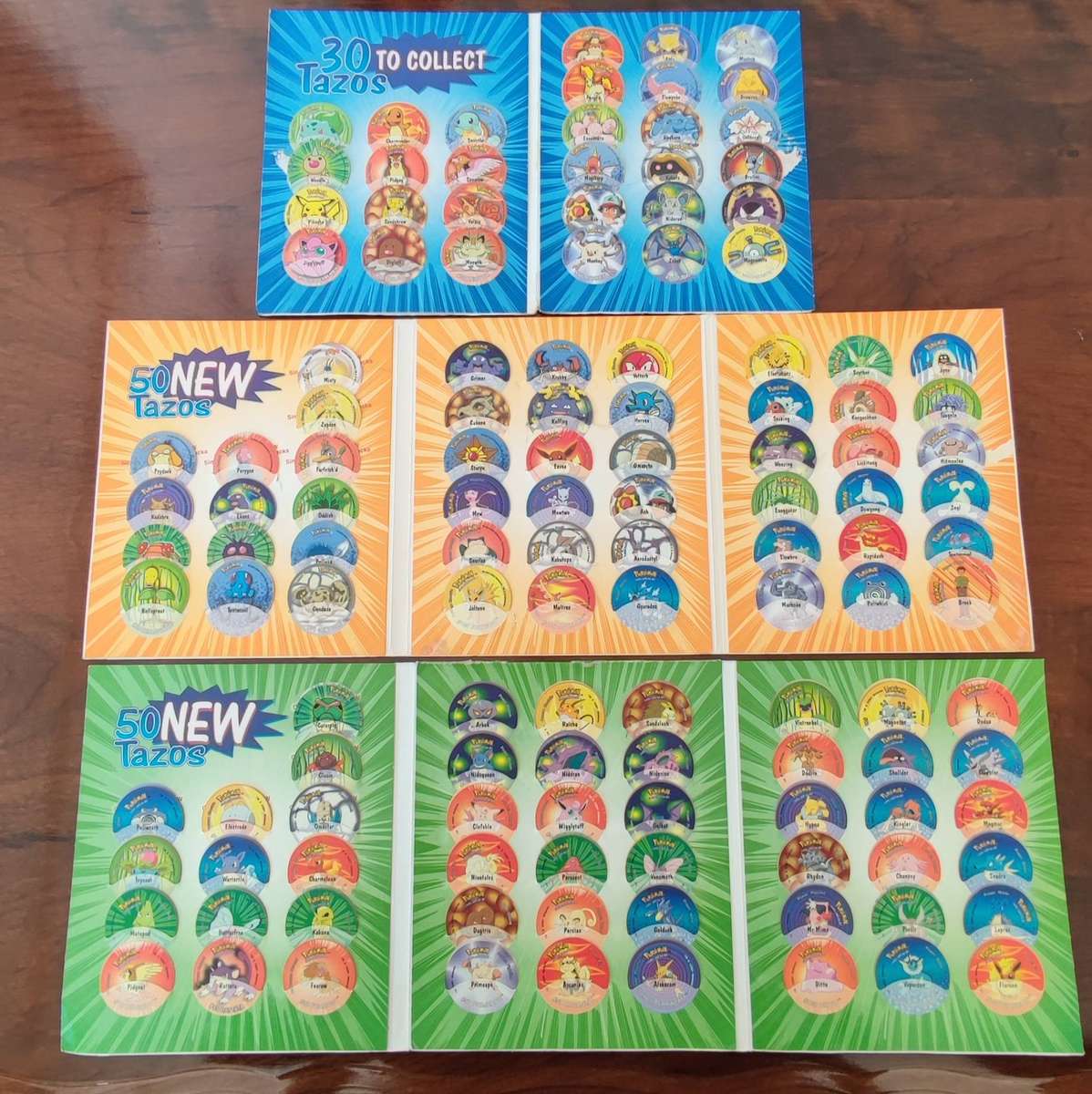 Pokemon tazo album 1,2,3 complete