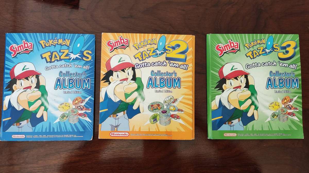 Pokemon tazo album 1,2,3 complete