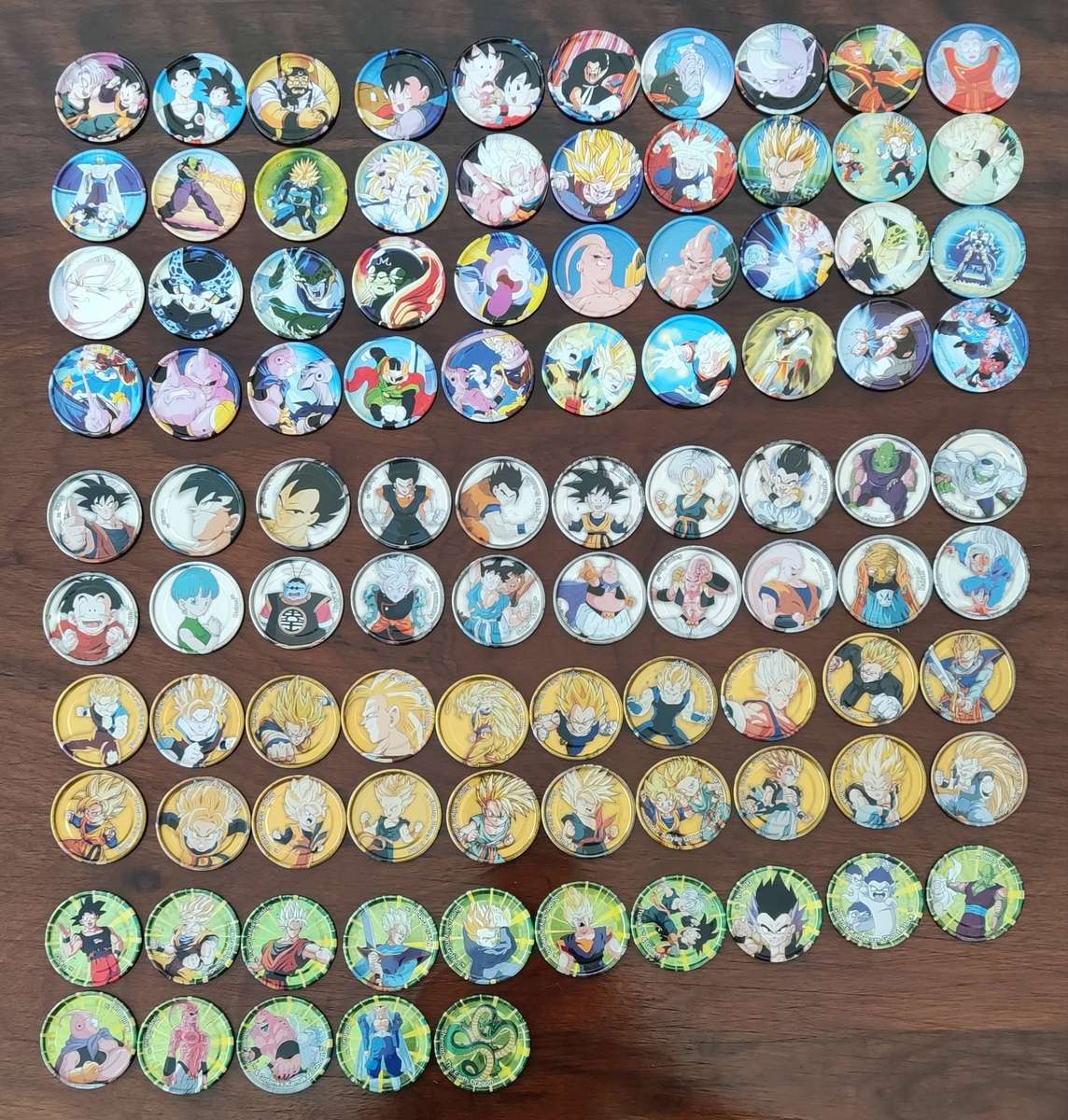 Dragon ball Z metal tazos complete
