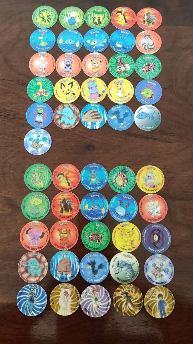 Pokemon Tazo entire collection complete