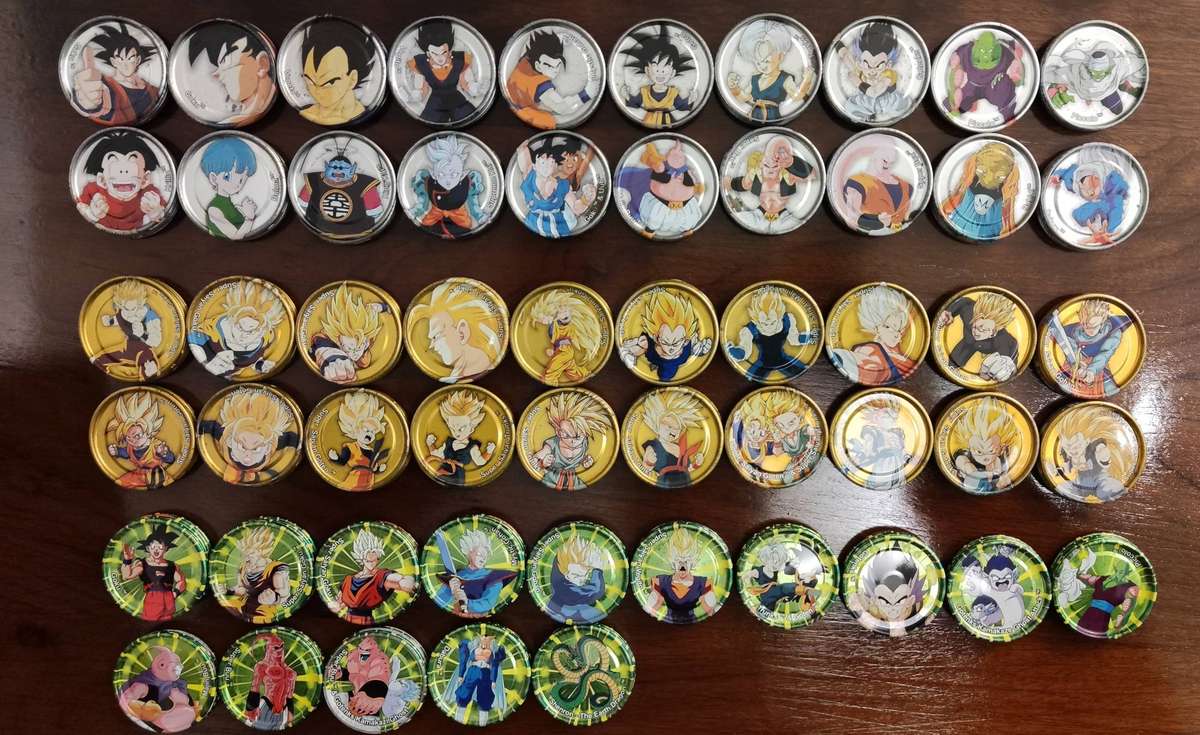 Dragon ball Z metal tazos complete set