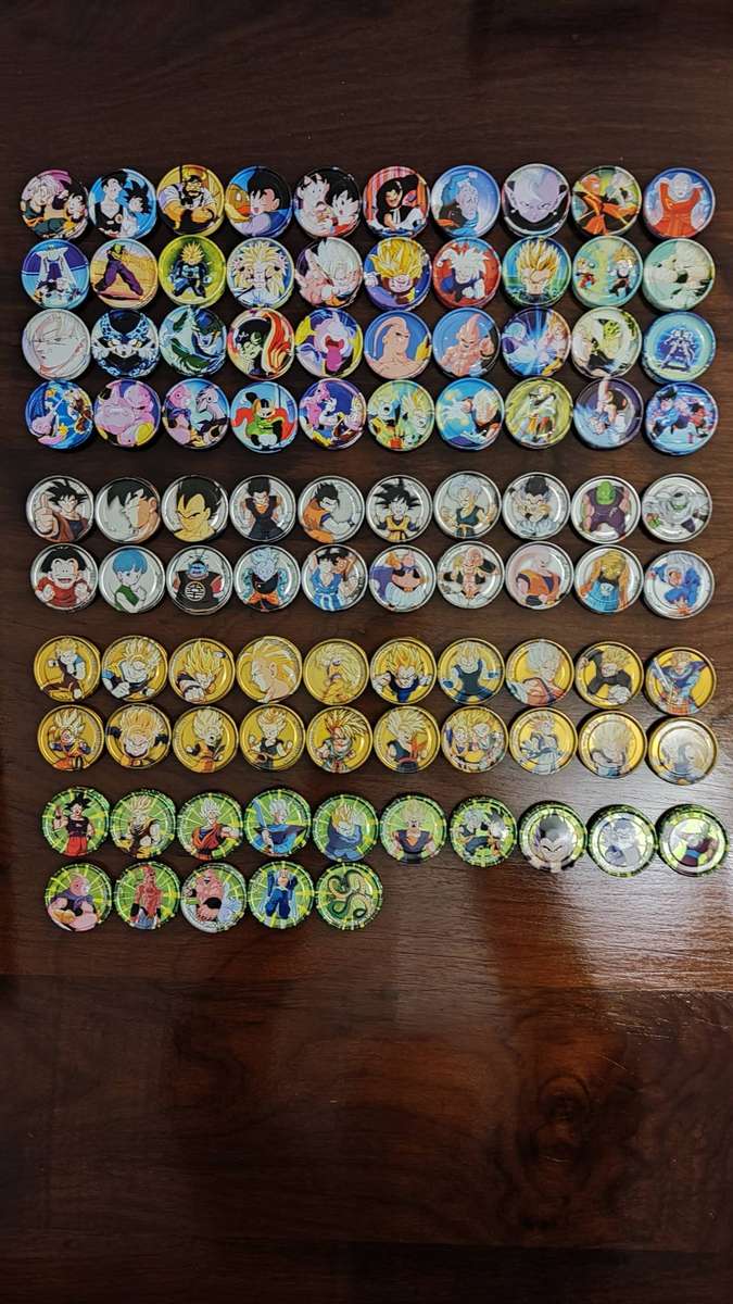 Dragon ball Z metal tazos complete set