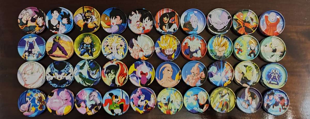Dragon ball Z metal tazos complete set