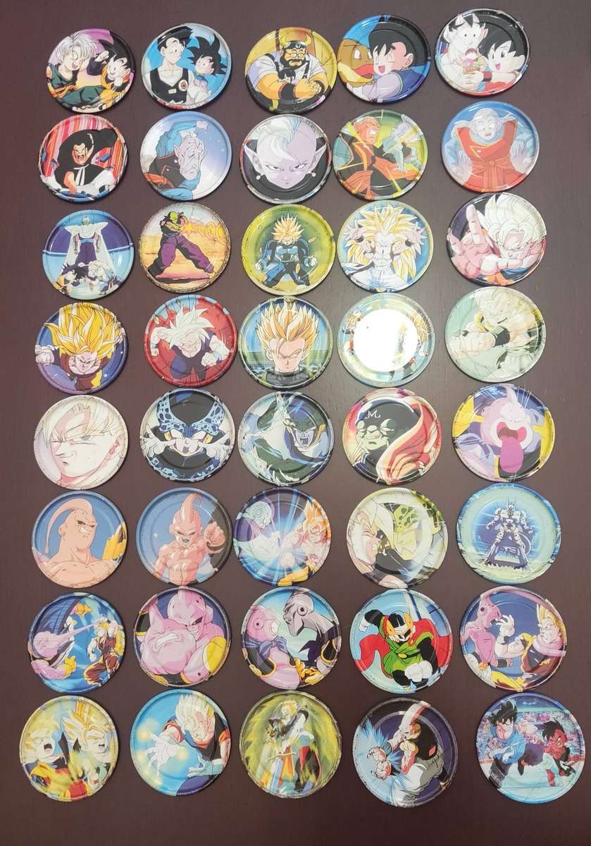 Dragon ball Z metal tazos