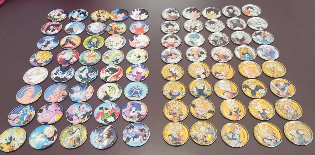 Dragon ball Z metal tazos