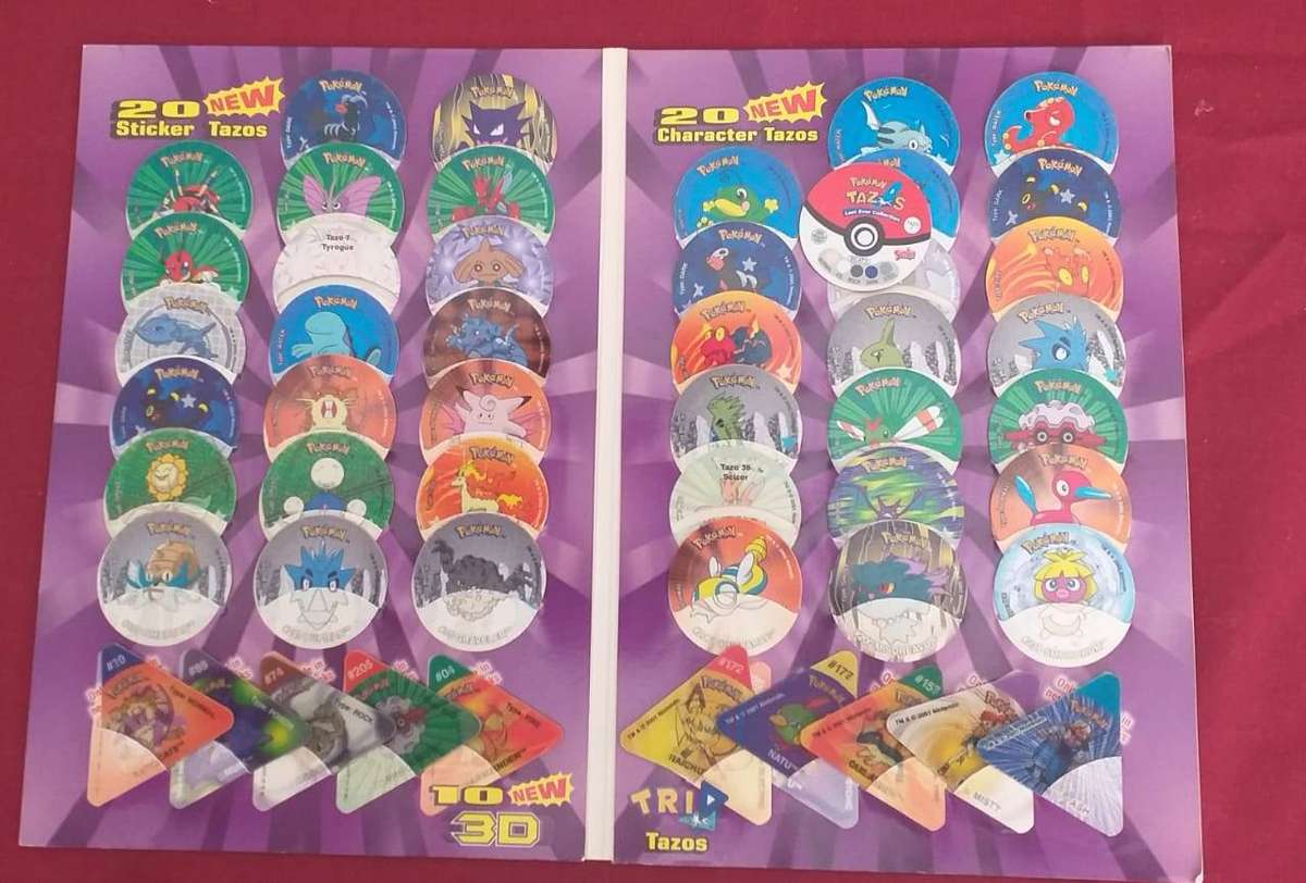 Pokemon tazo album collection