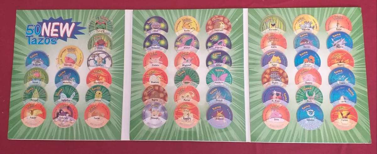 Pokemon tazo album collection