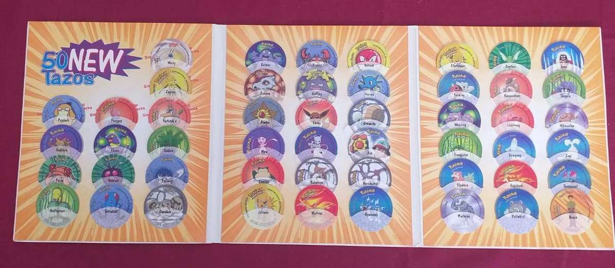 Pokemon tazo album collection