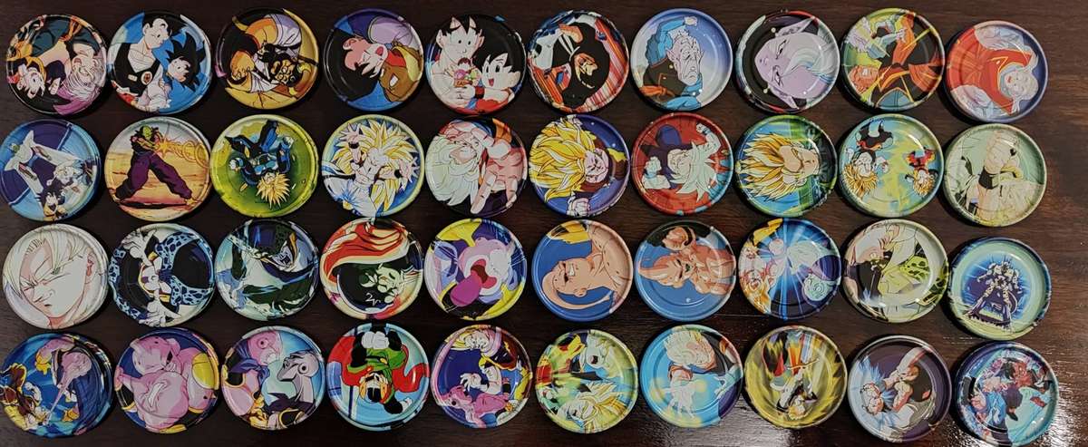Dragon ball Z metal tazos complete