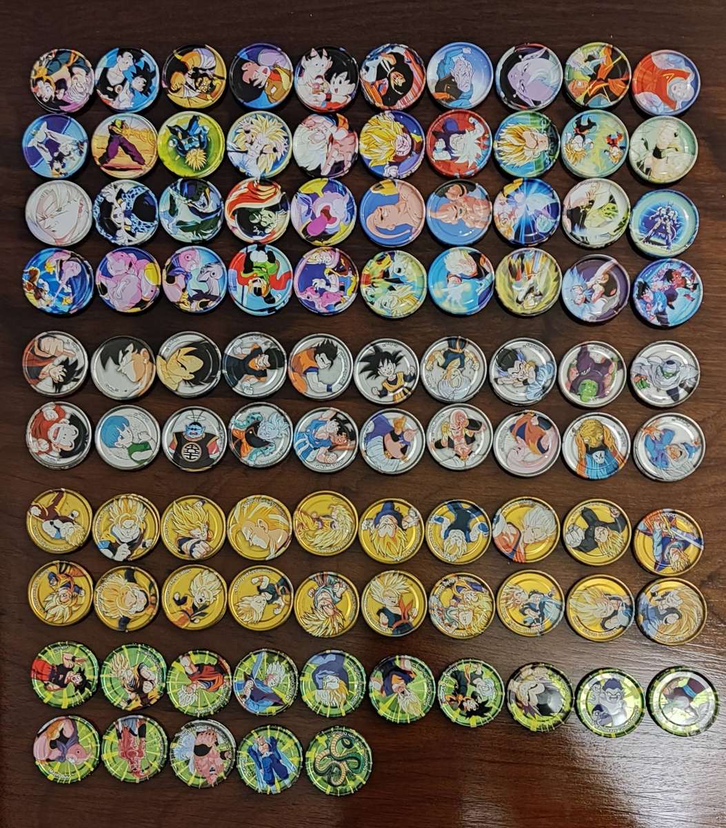 Dragon ball Z metal tazos complete set