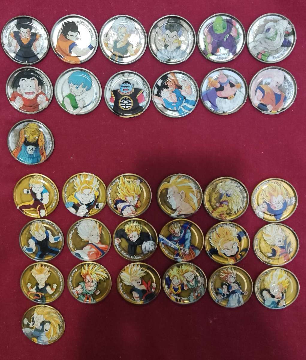 Dragon Ball Z metal tazos incomplete 76/95