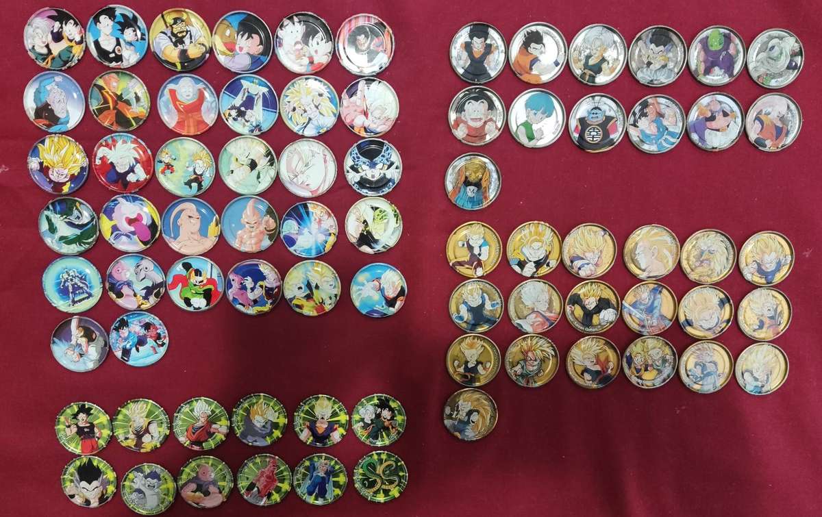 Dragon Ball Z metal tazos incomplete 76/95