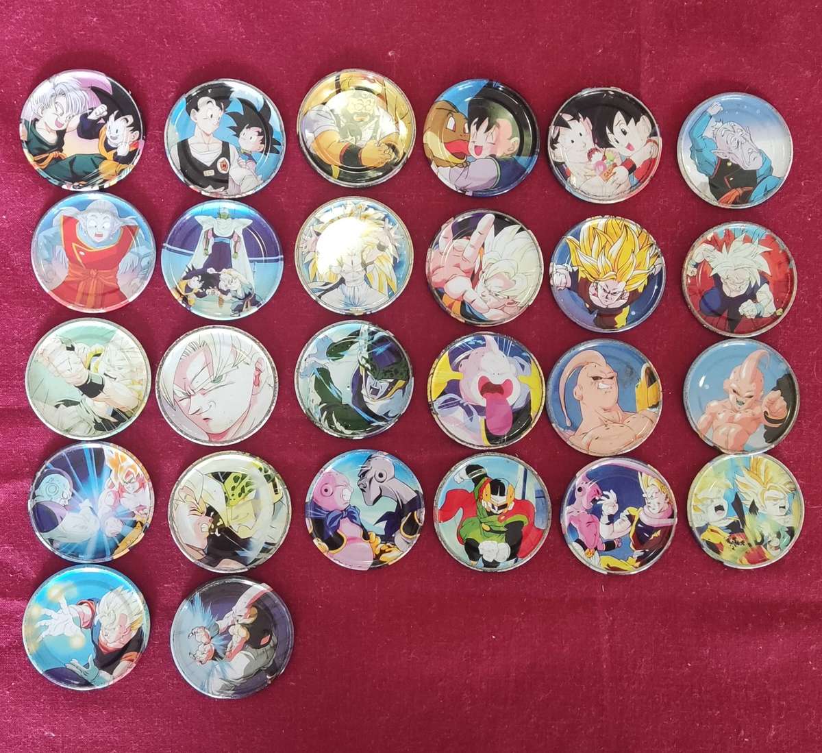 Dragon Ball Z metal tazos incomplete 64/95