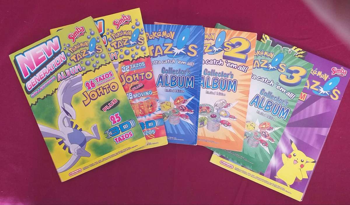 Pokemon tazo album collection