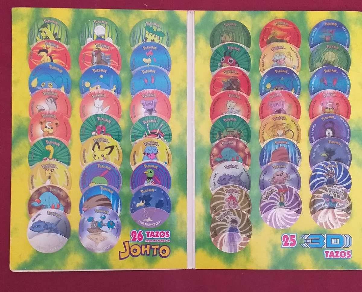 Pokemon tazo album collection