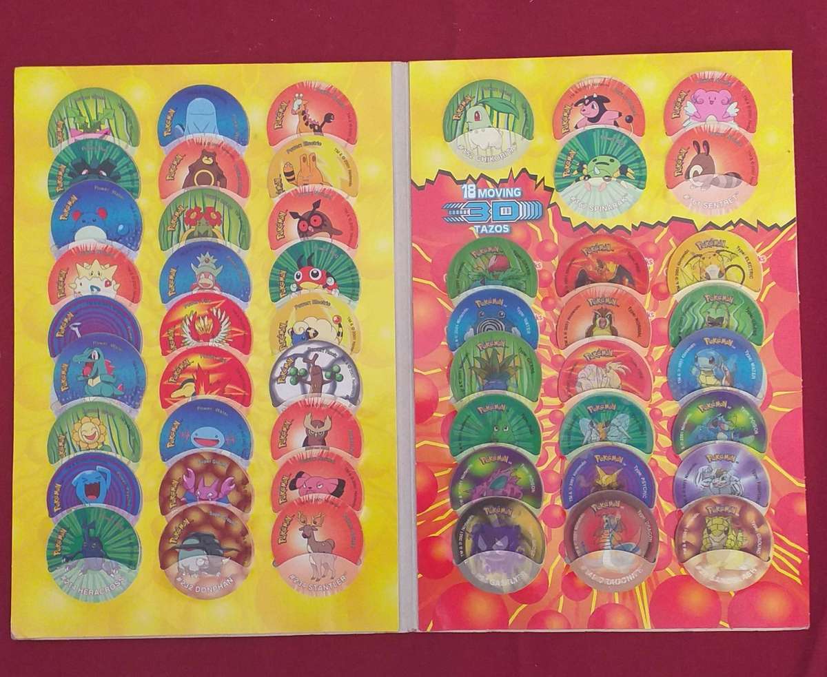 Pokemon tazo album collection