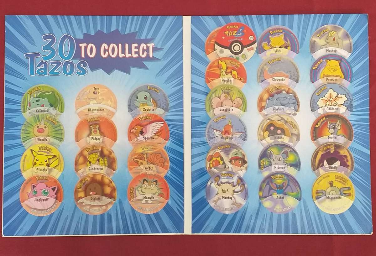 Pokemon tazo album collection