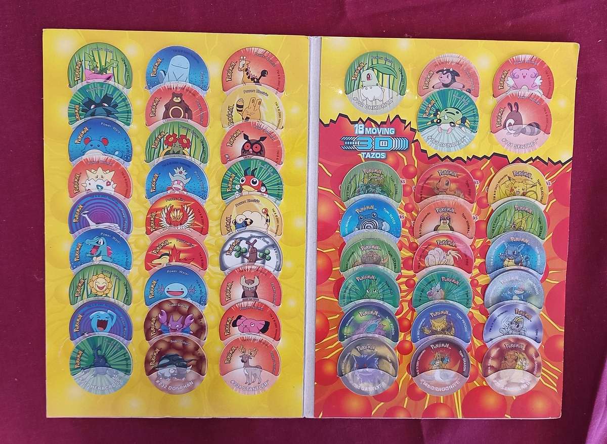 New generation Pokemon tazo album