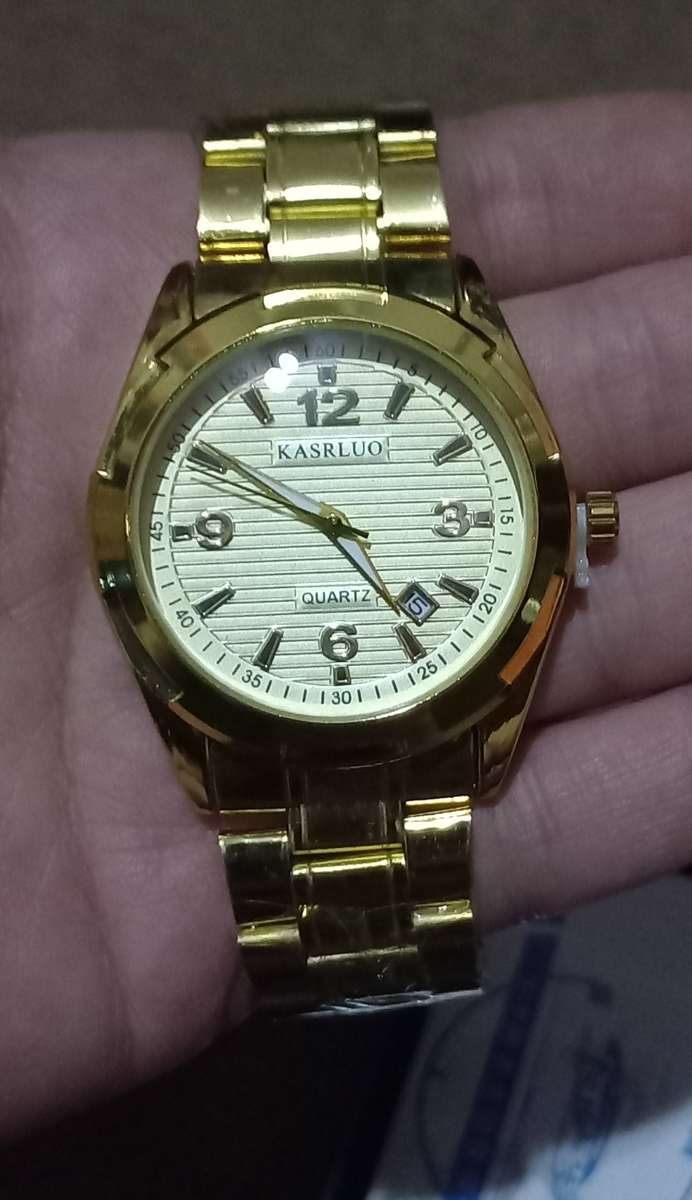 Kasrluo mens buiseness watch with stainless steel strap