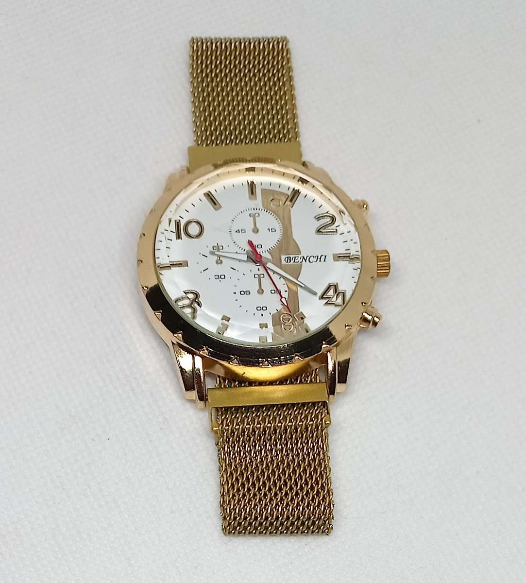 Golden tone fashion watch