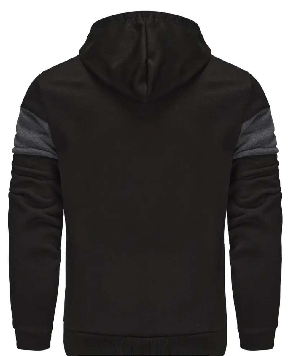 Winter leftover special - Black and gray zippered hoodie