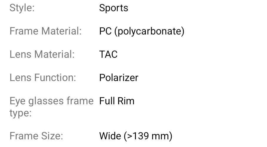 Polarized unisex sport sunglasses and protective case