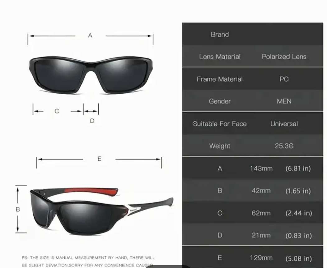 Polarized unisex sport sunglasses and protective case