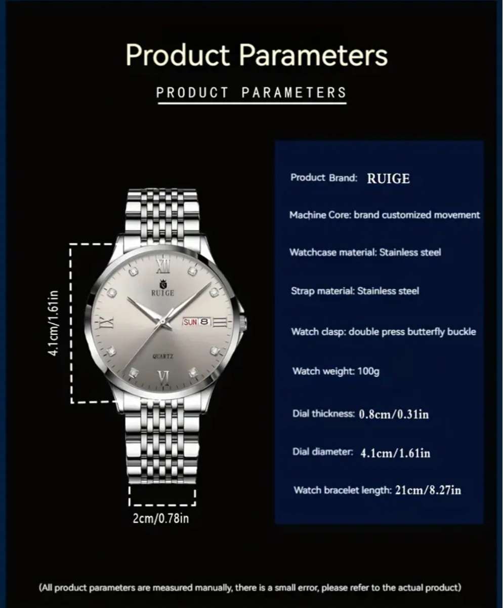 Full stainless steel watch waterproof - amazing quality