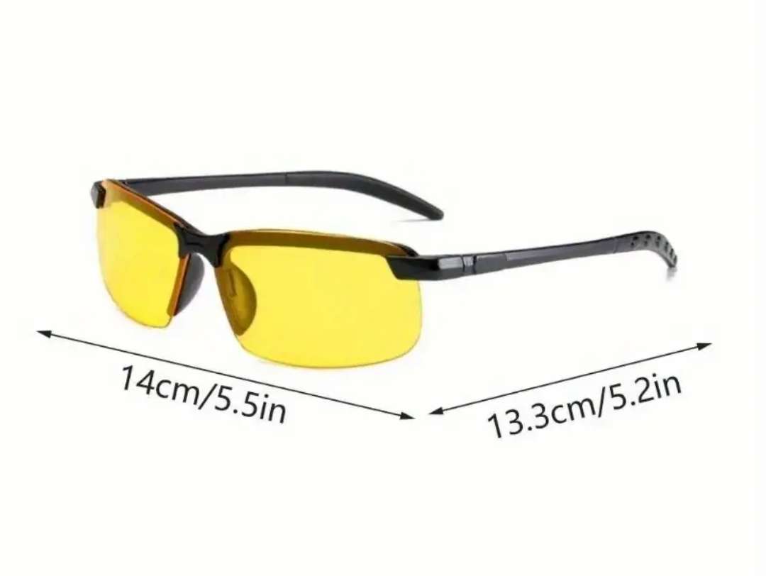 Yellow night vision drivers glases