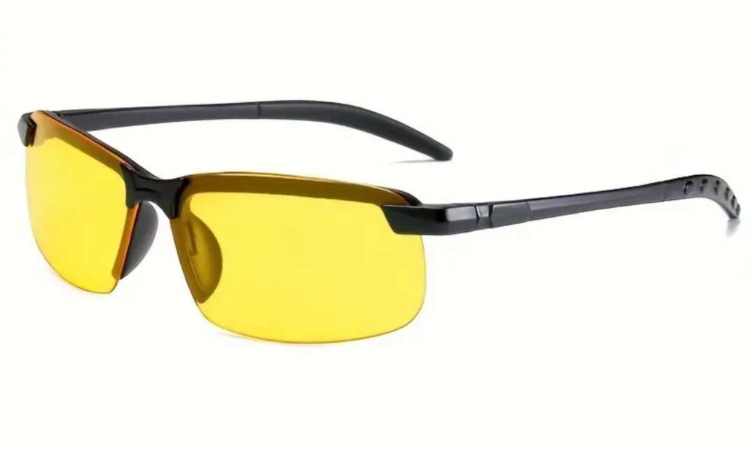 Yellow night vision drivers glases