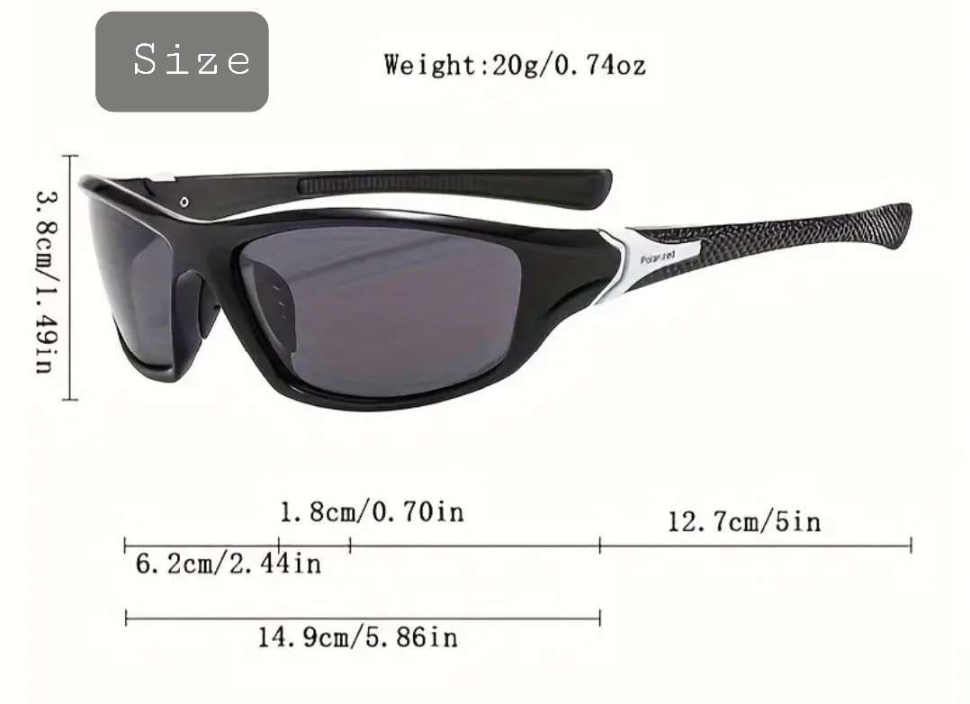 Unisex polarized sport sunglasses