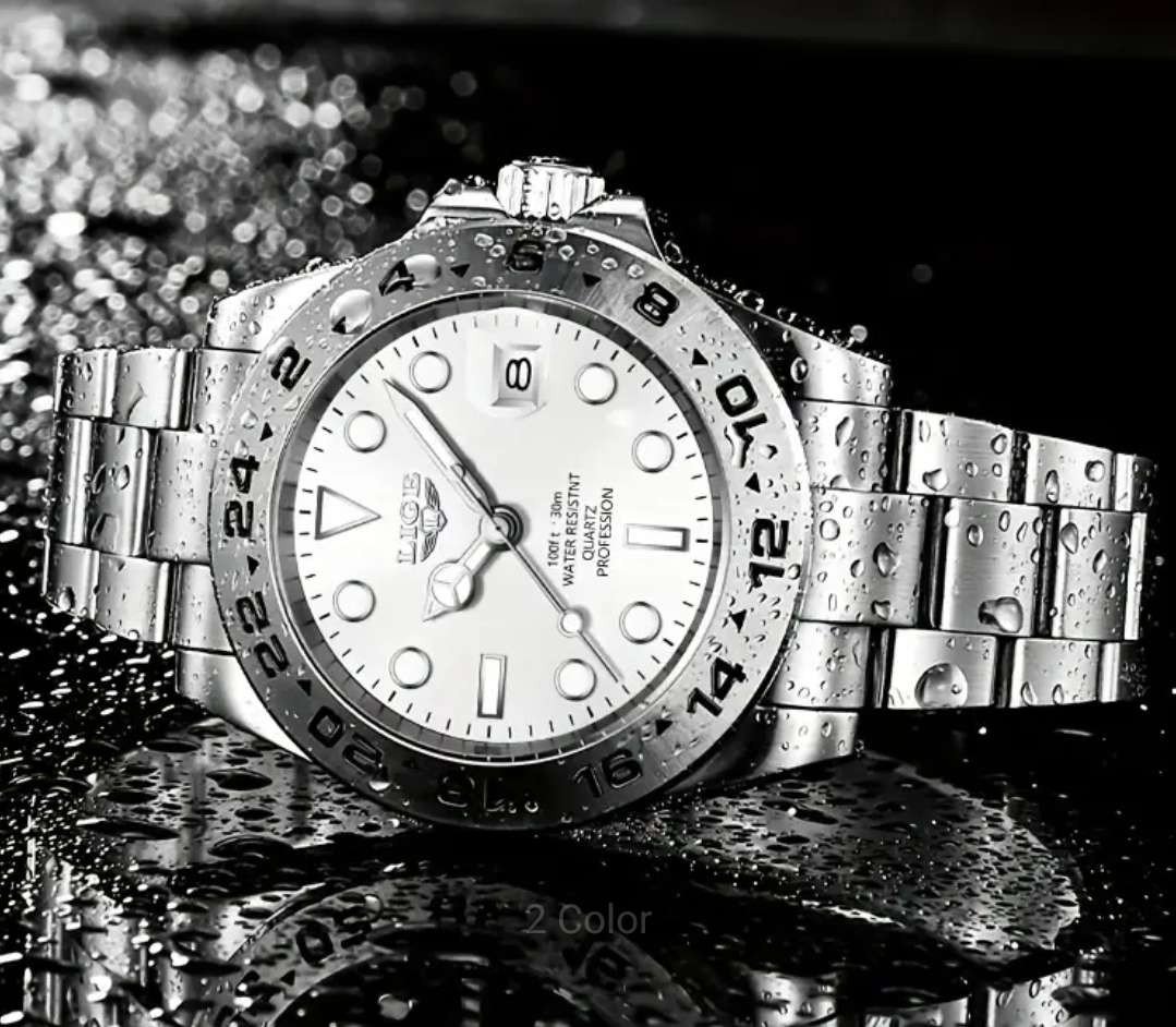 Lige branded waterproof mens watch