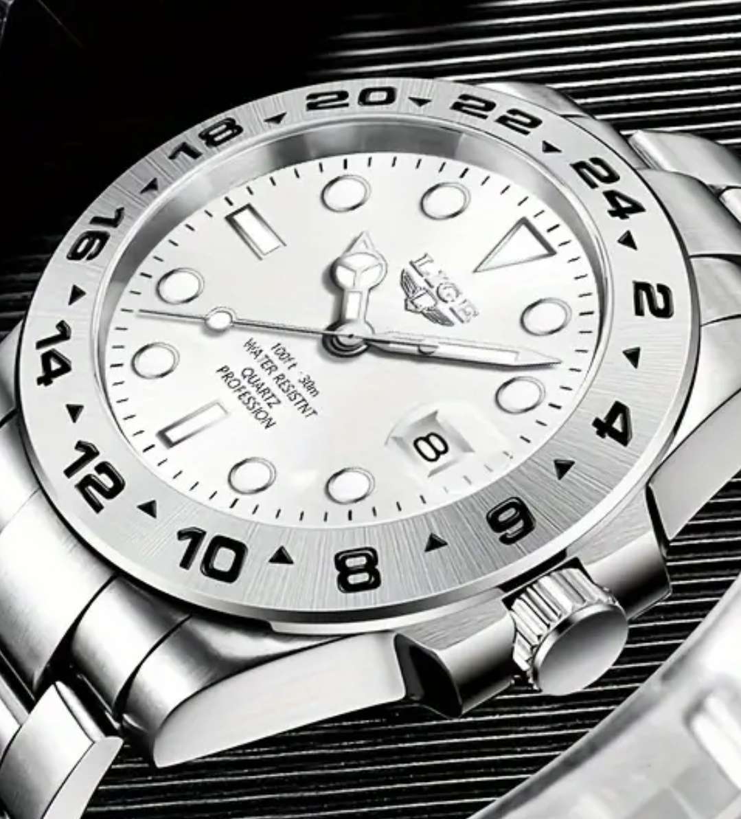 Lige branded waterproof mens watch