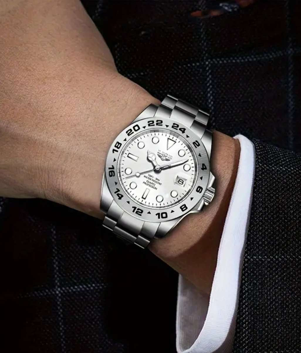 Lige branded waterproof mens watch