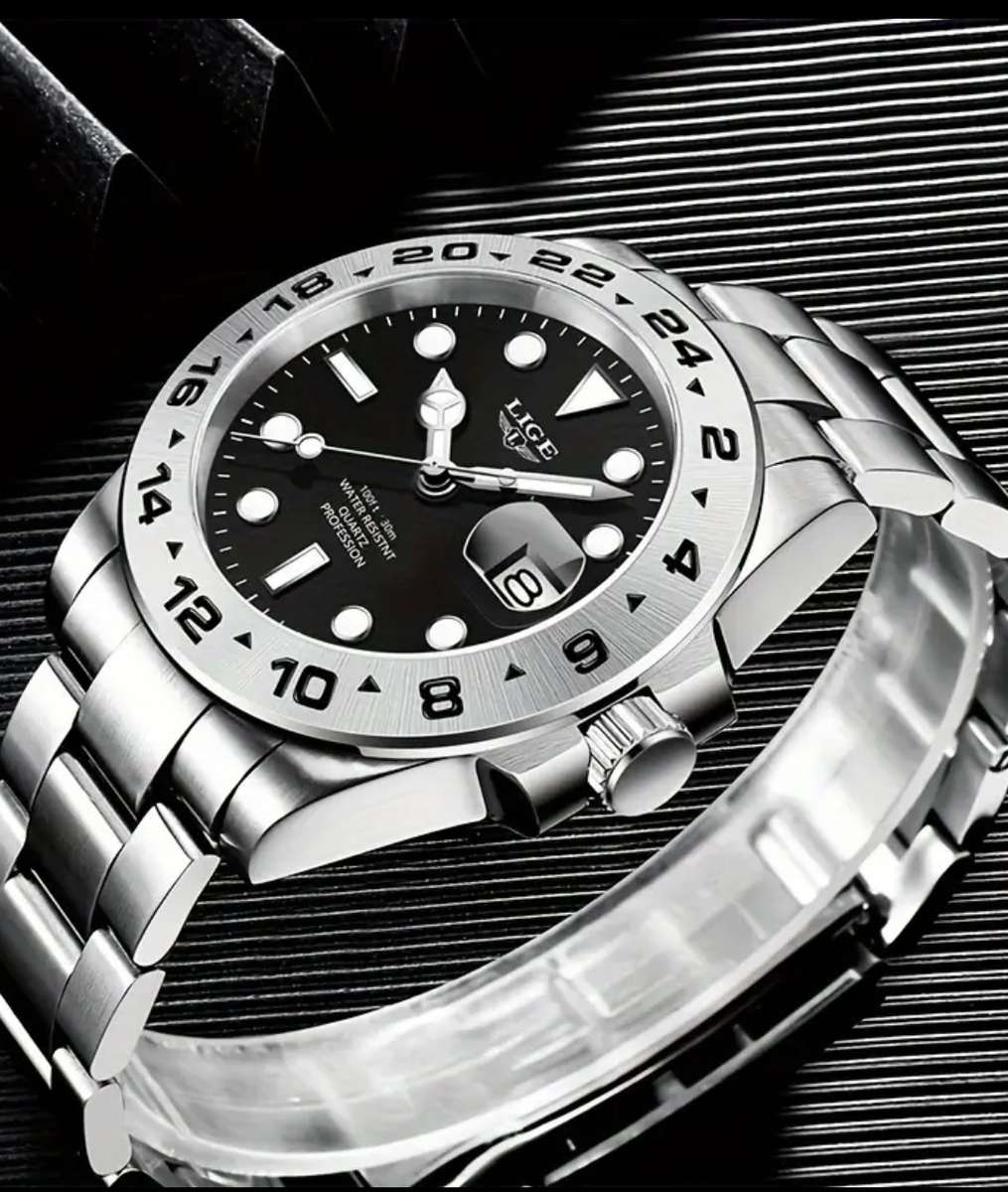 Lige mens Stainless Steel Watch