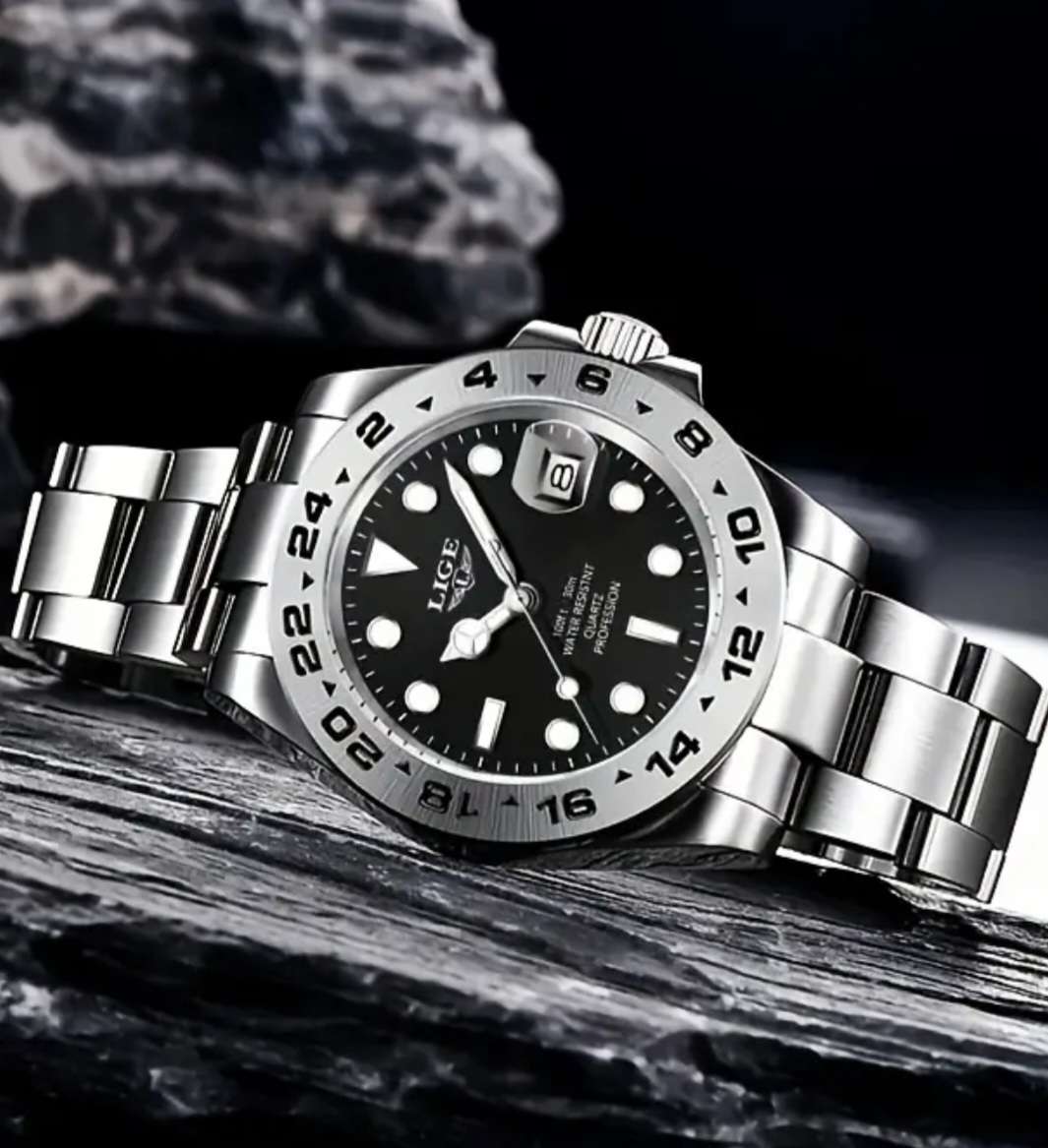 Lige mens Stainless Steel Watch