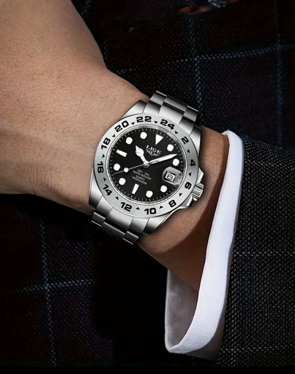 Lige mens Stainless Steel Watch