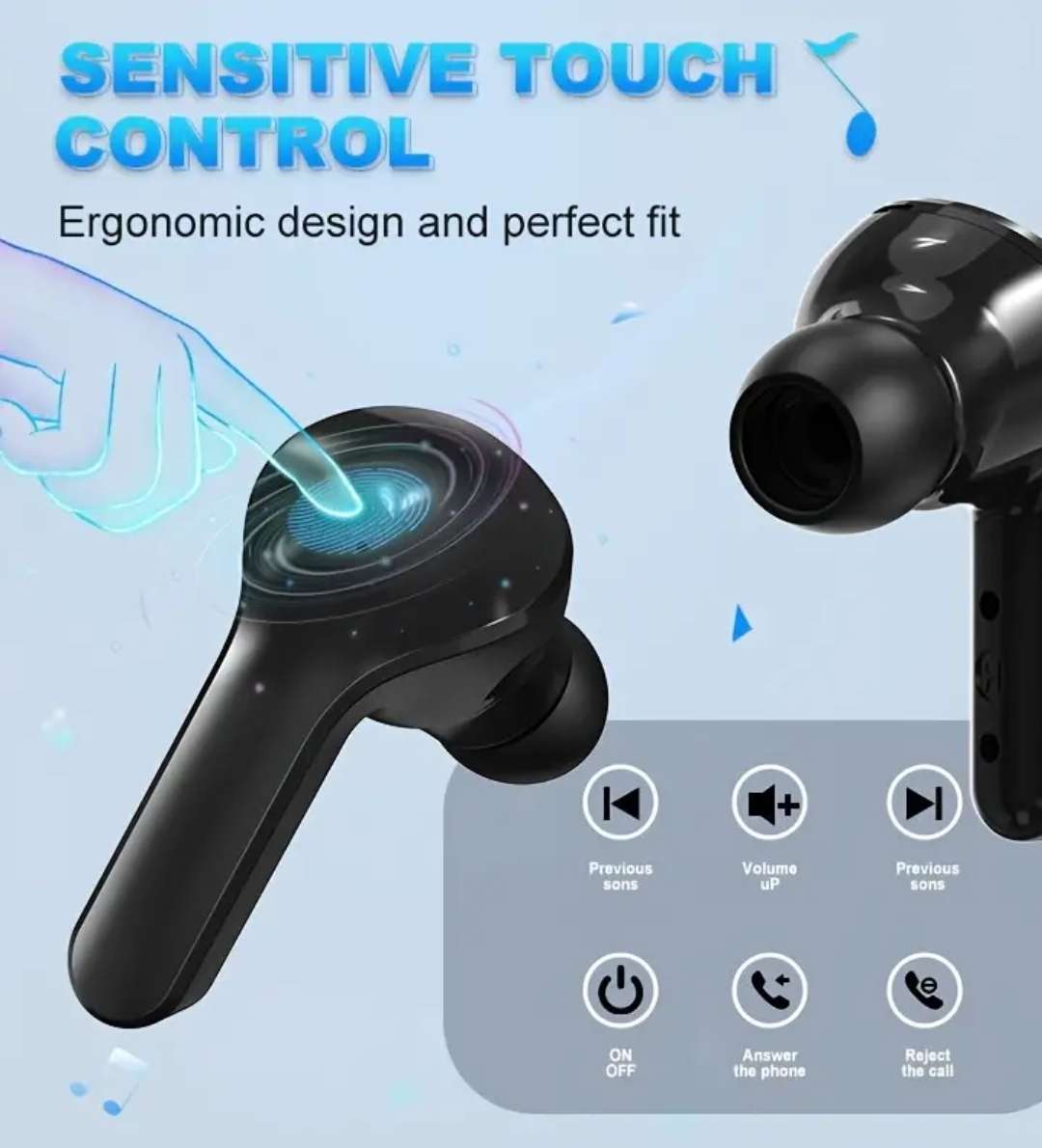 TWS earphones and power bank