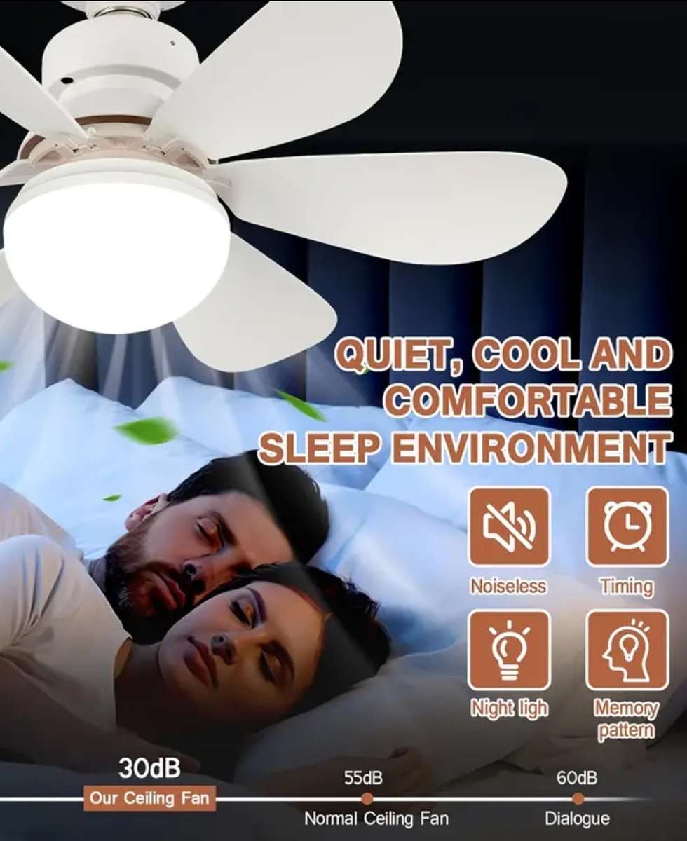 Remote control ceiling fan - easy self installation