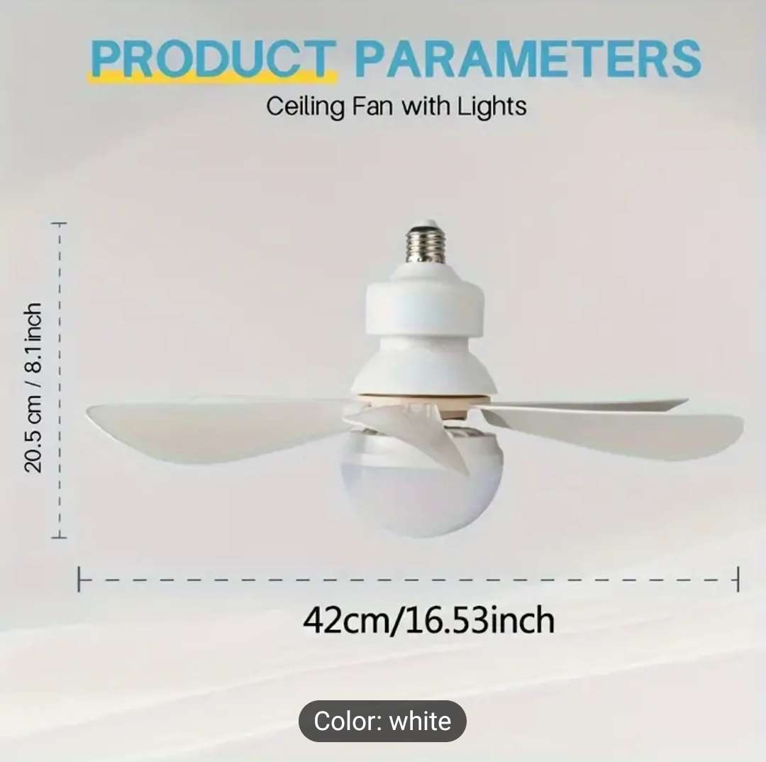 Remote control ceiling fan - easy self installation