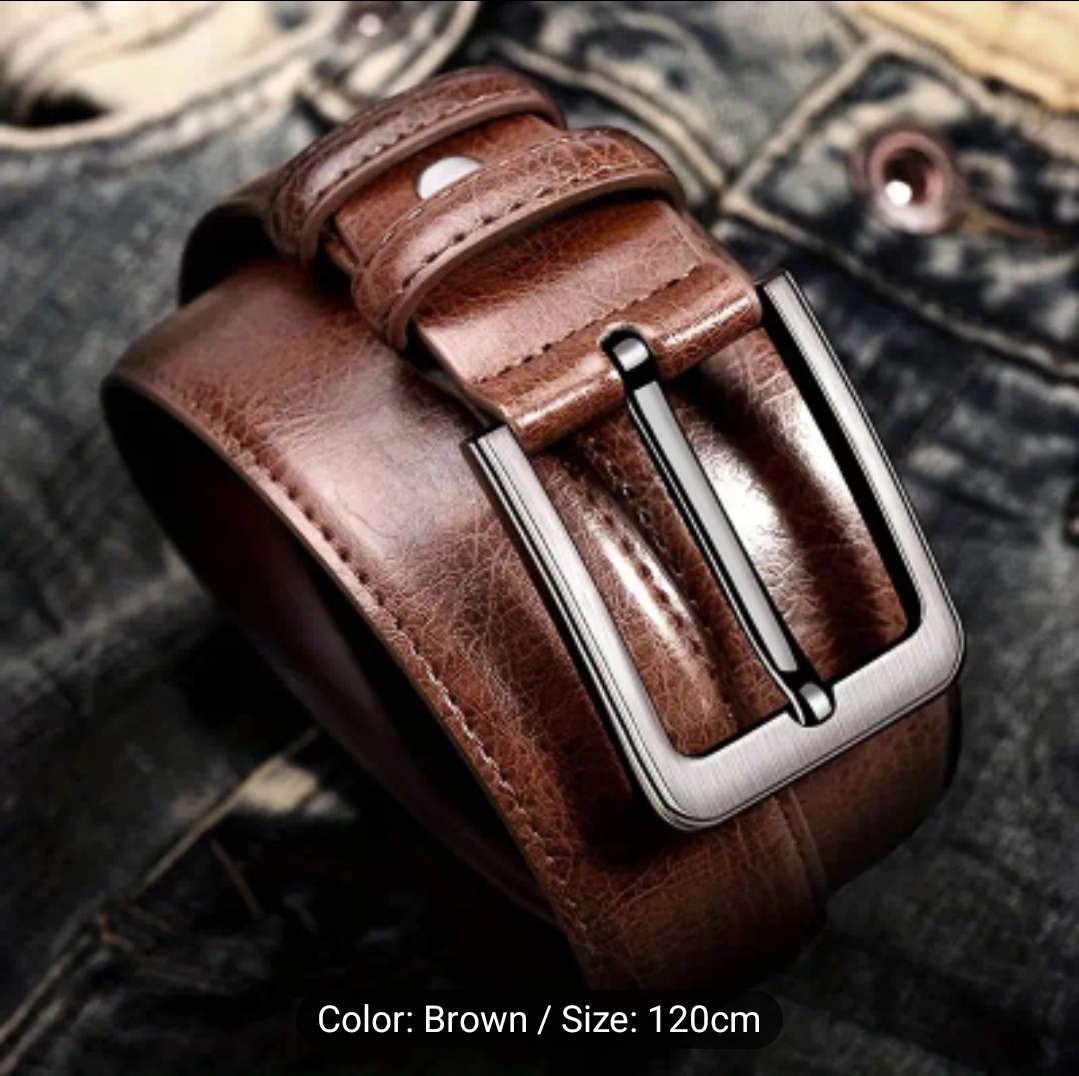 Genuine leather cowhide unisex belt