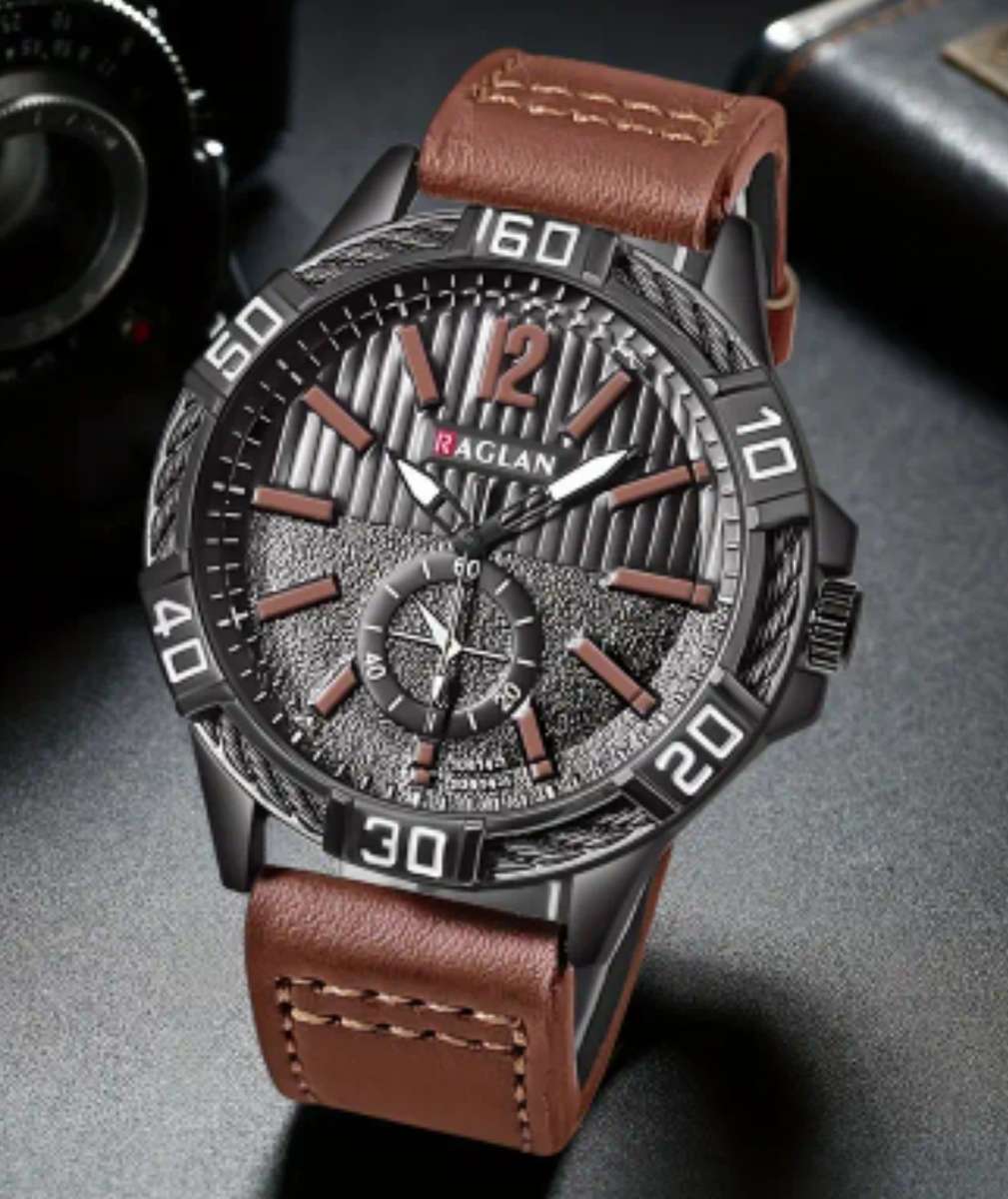Large dial men's fashion watch