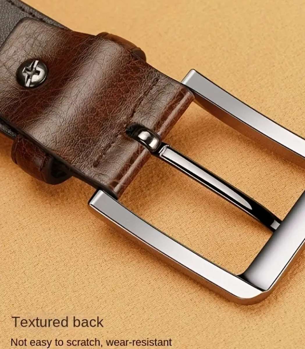 Mens genuine leather belt