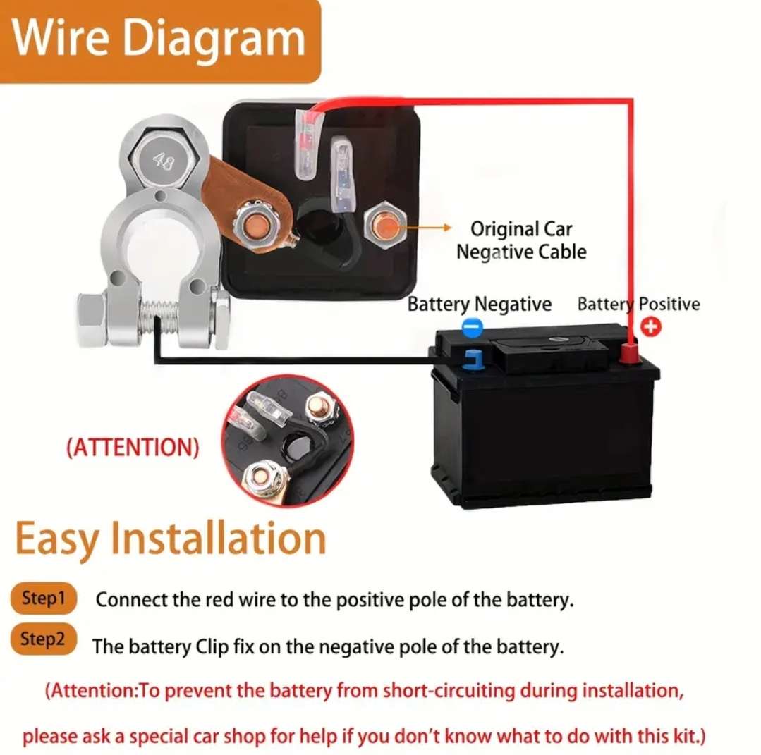 Vehicle security enhancement - Remote control battery disconnect relay