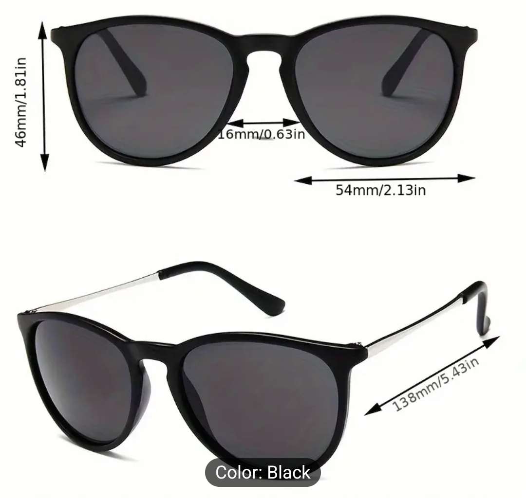Oval unisex sunglasses