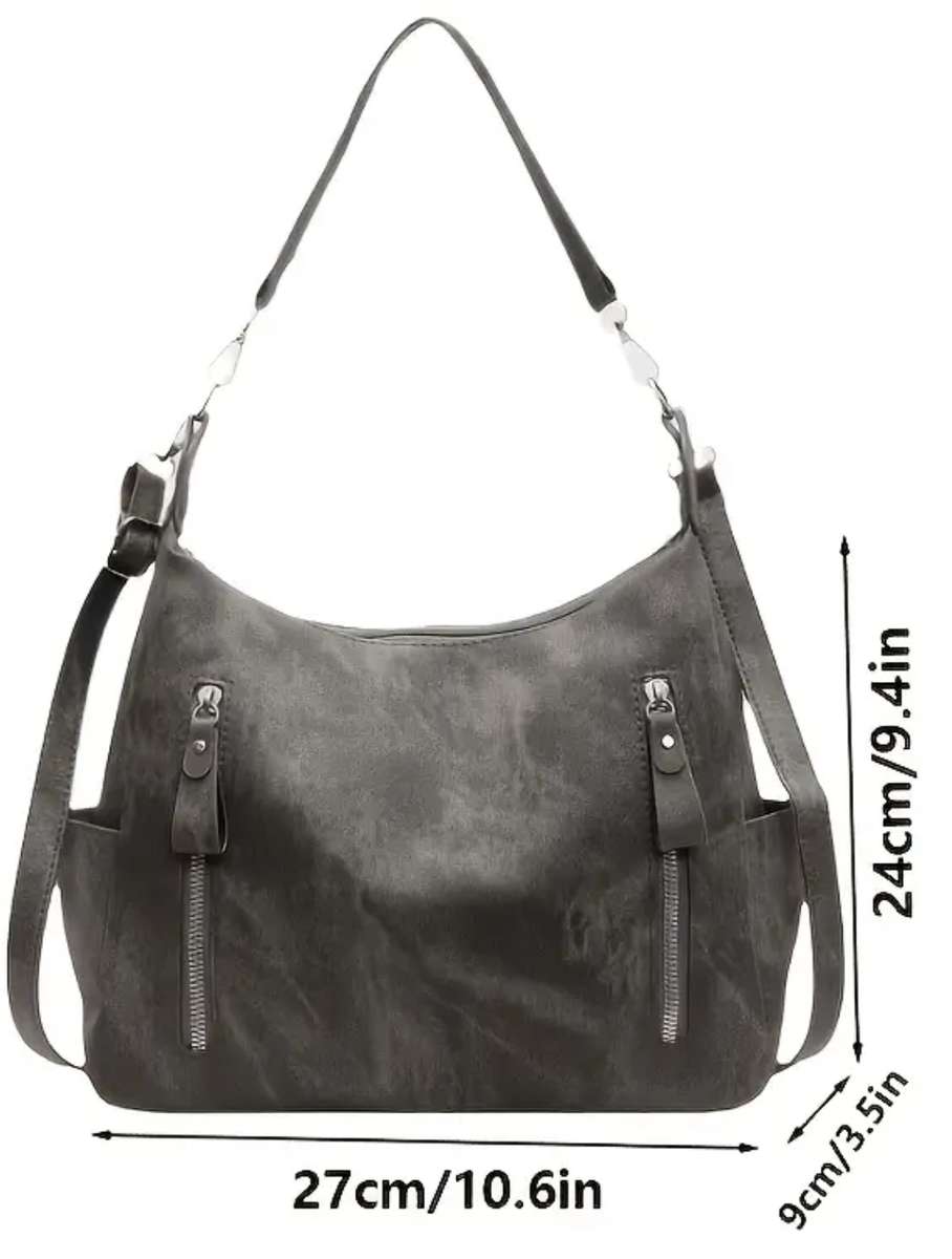 Matt black woman's handbag