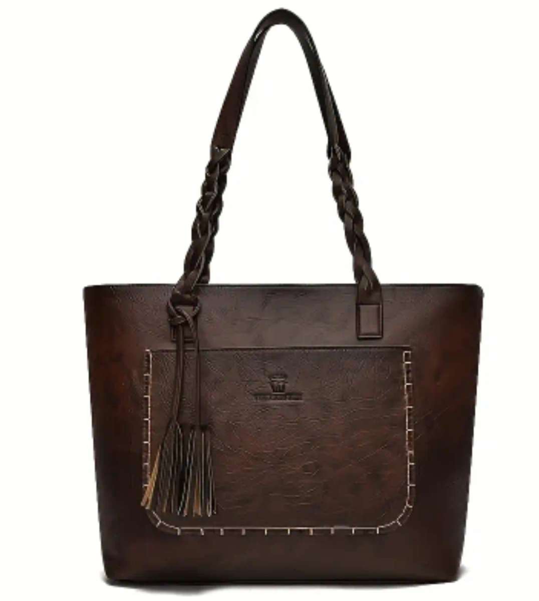 Large vintage look tote bag