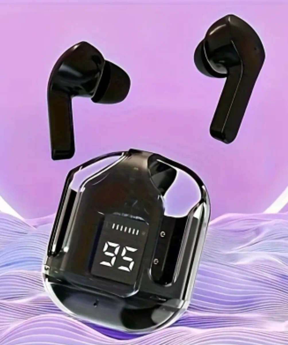 True wireless stereo earbuds - black