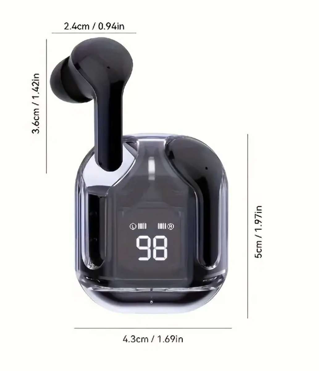 True wireless stereo earbuds - black