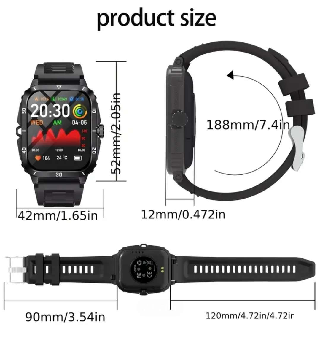 Demo Model Black Unisex Smartwatch